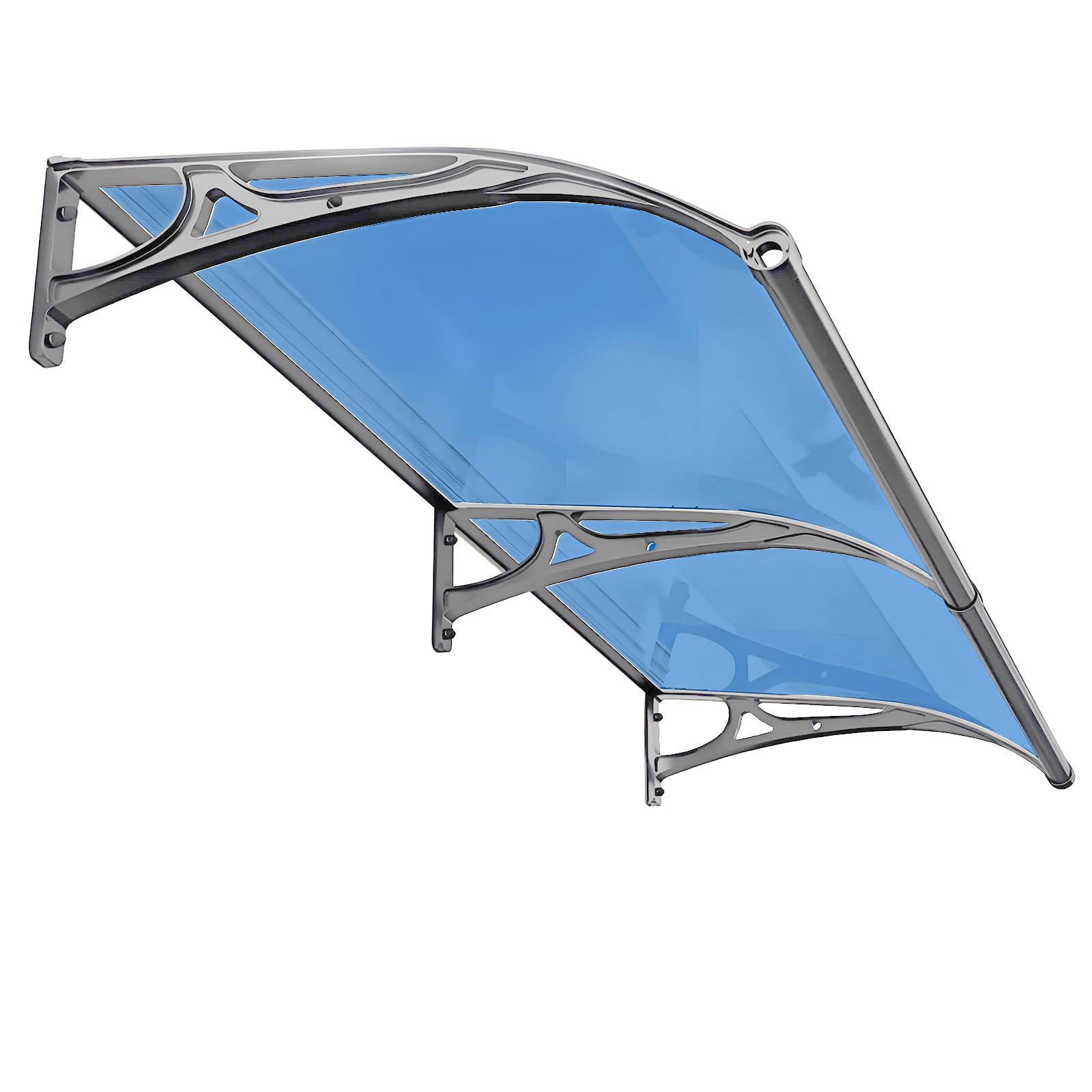 GJZQDKX Polycarbonate Window Door Awning Canopy - Outdoor UV Rain Snow Protection Awnings for Porch Patio Deck -Sun Shutter Covering Solution