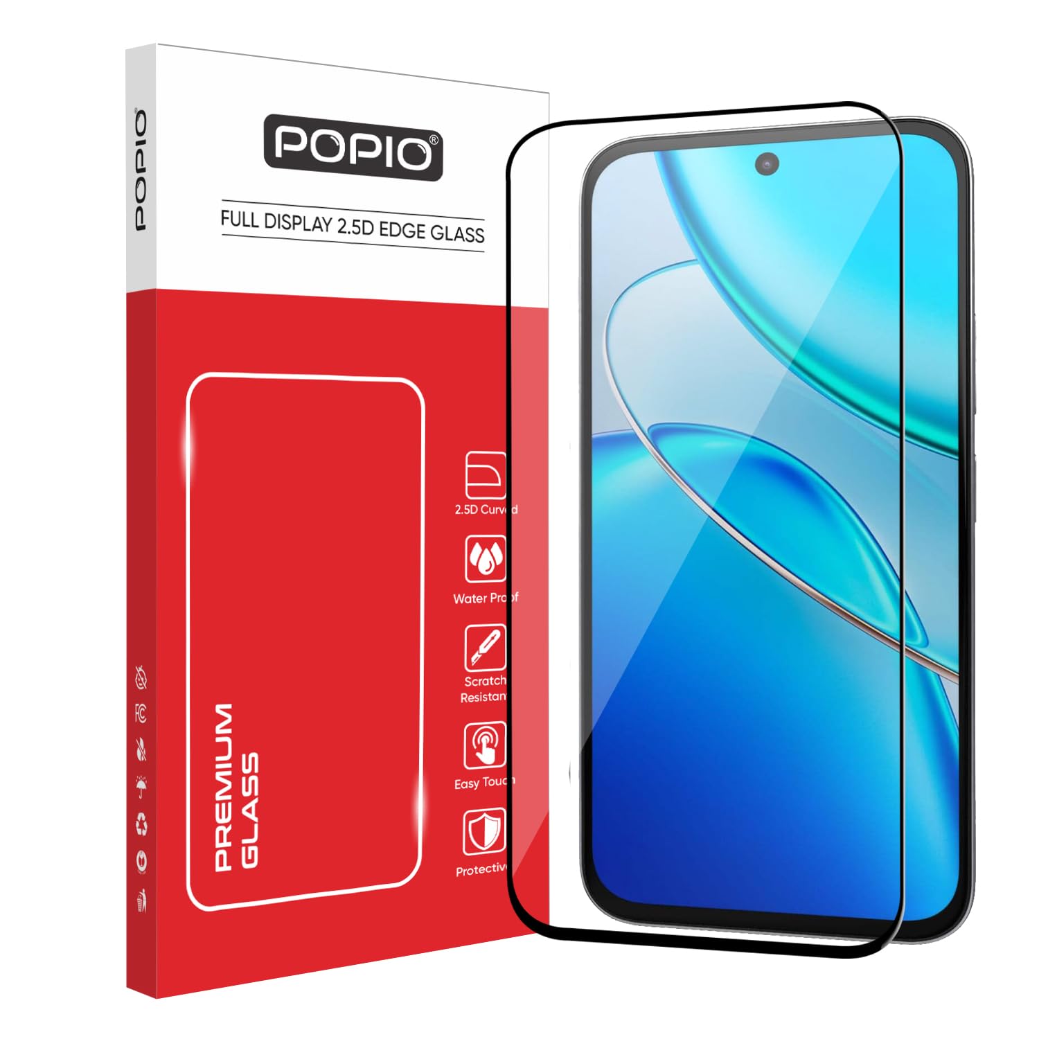 POPIO Military-Grade Gorilla Tempered Glass for Redmi Note 17 | 9H Hardness, Edge-to-Edge, Bubble-Free — Amazon image 15