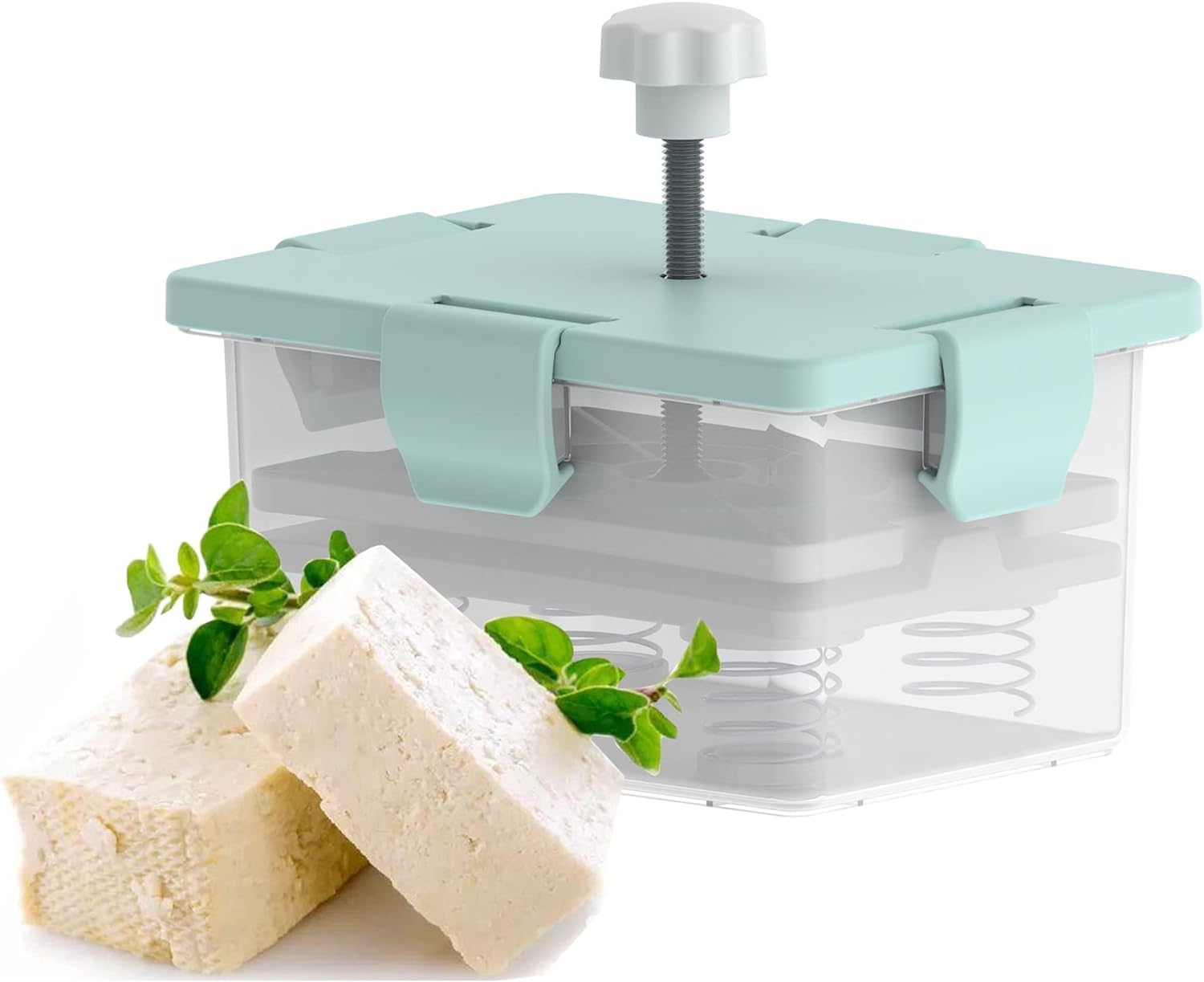 Tofu-Pressmaschine, veganfreundlich, Lebensmittelquetscher, Tofu-Presse entfernt überschüssiges Wasser, verbessert Geschmack und Textur, Presser von gepressten verschiedenen Arten von weichen für