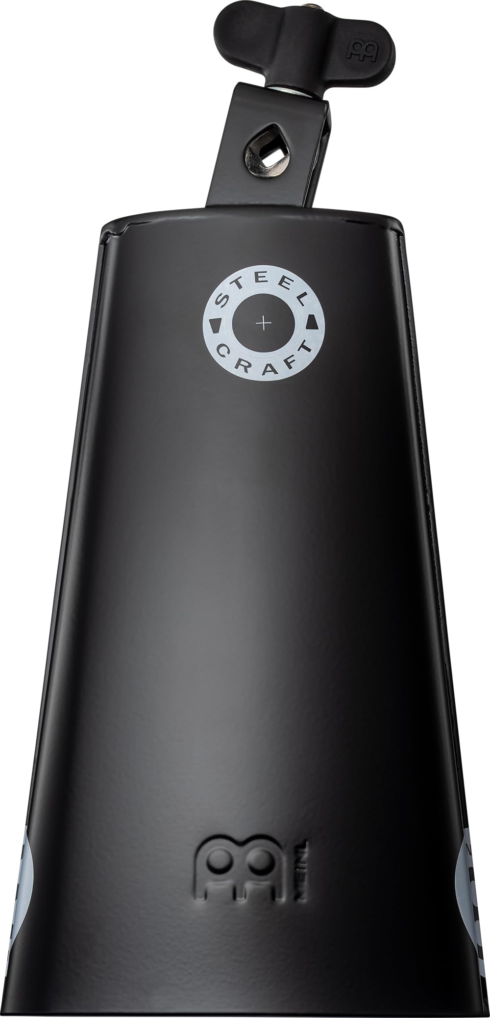 Meinl Percussion Steel Craft Cowbell - Sehr großes Aufschlagidiophon - Länge 8,5 Zoll - Timbalero - Montierbar - Pulverbeschichteter Stahl, Schwarz (SCL850-BK) | Timbalero Cowbell, Montierbar, 8,5 Zoll, Pulverbeschichteter Stahl