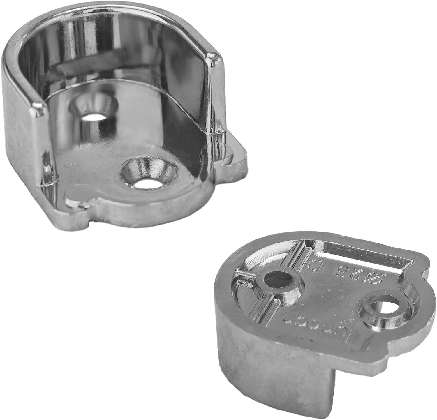 4PCS 25mm/1" Closet Rod Bracket Holders, Wardrobe Pole End Supports for Hanging Rail Shower Curtain Rod Socket
