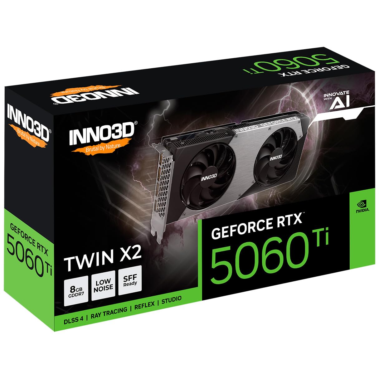 グラフィックボード・グラボ・ビデオカード INNO3D NVIDIA GeForce RTX5060 Amazon.com: INNO3D NVIDIA GeForce RTX 5060 Ti Twin X2 8GB GDDR7