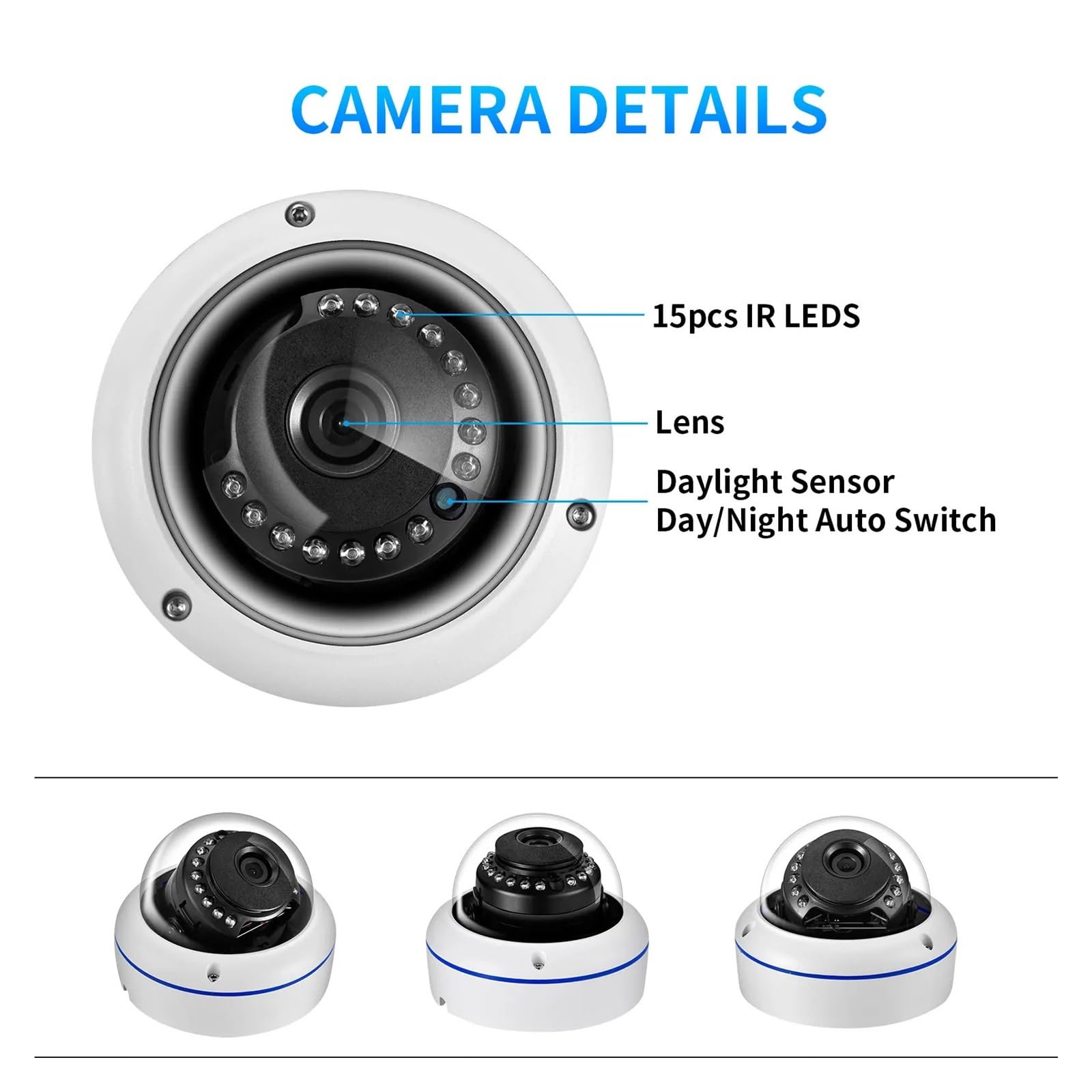 Boîtier métallique CCTV 2,8 mm Bbullet AHD étanche Toutes Saisons