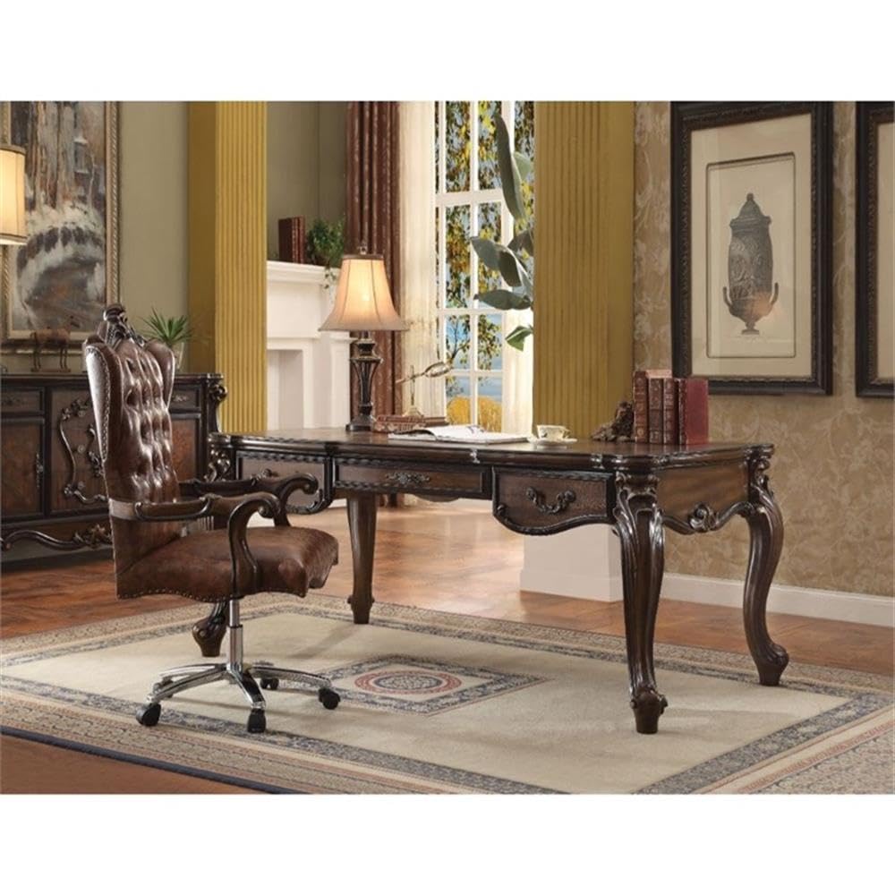 Amazon.com: Acme Furniture Versailles Cherry Oak Executive Desk