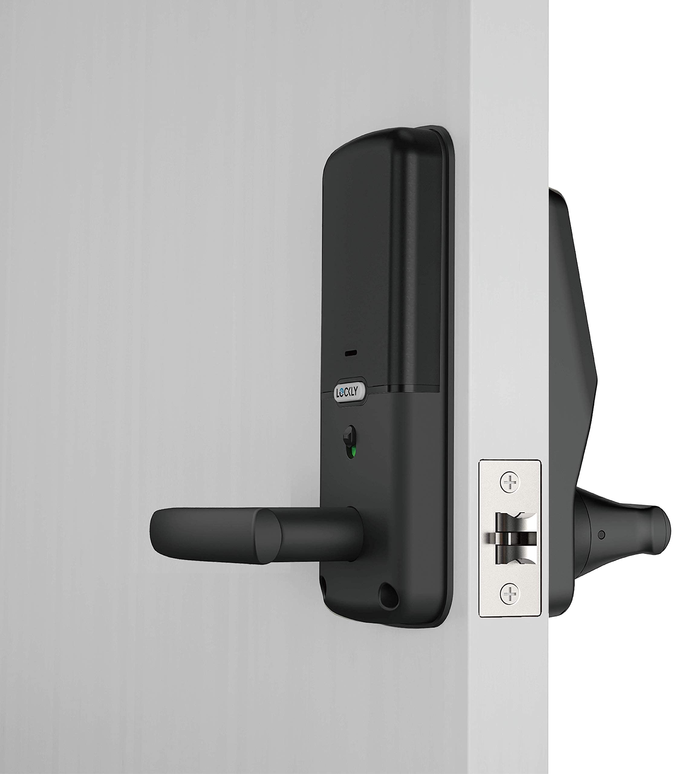 Lockly PGD628WMB Secure Pro Latch, WiFi Smart Lock with Fingerprint