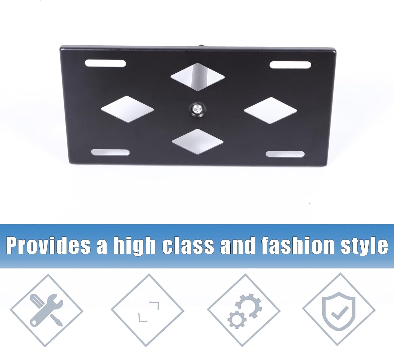 Car Front License Plate Mounting Bracket Compatible with Subaru Crosstrek 2024 +，Front Bumper Tow Hook License Plate Mount Bracket License Plate Tag Holder Mounting Mount Adapter Kit