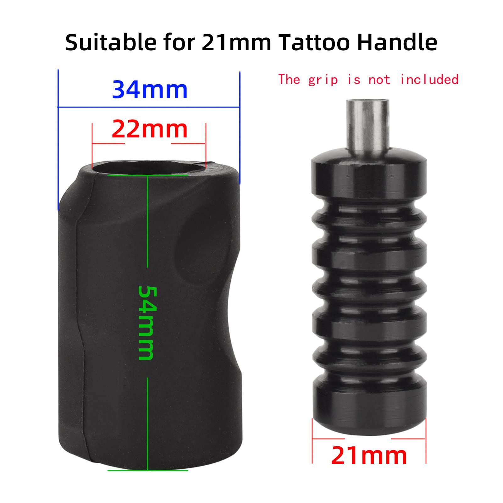 ATOMUS Tattoo Grip Cover Tattoo Pen Cover Warp 2pcs Tattoo Bandage 6pcs Memory Foam Sponge Grip Cover 1pc Silicone Tattoo Tube Grips For Tattoo Machine Pen
