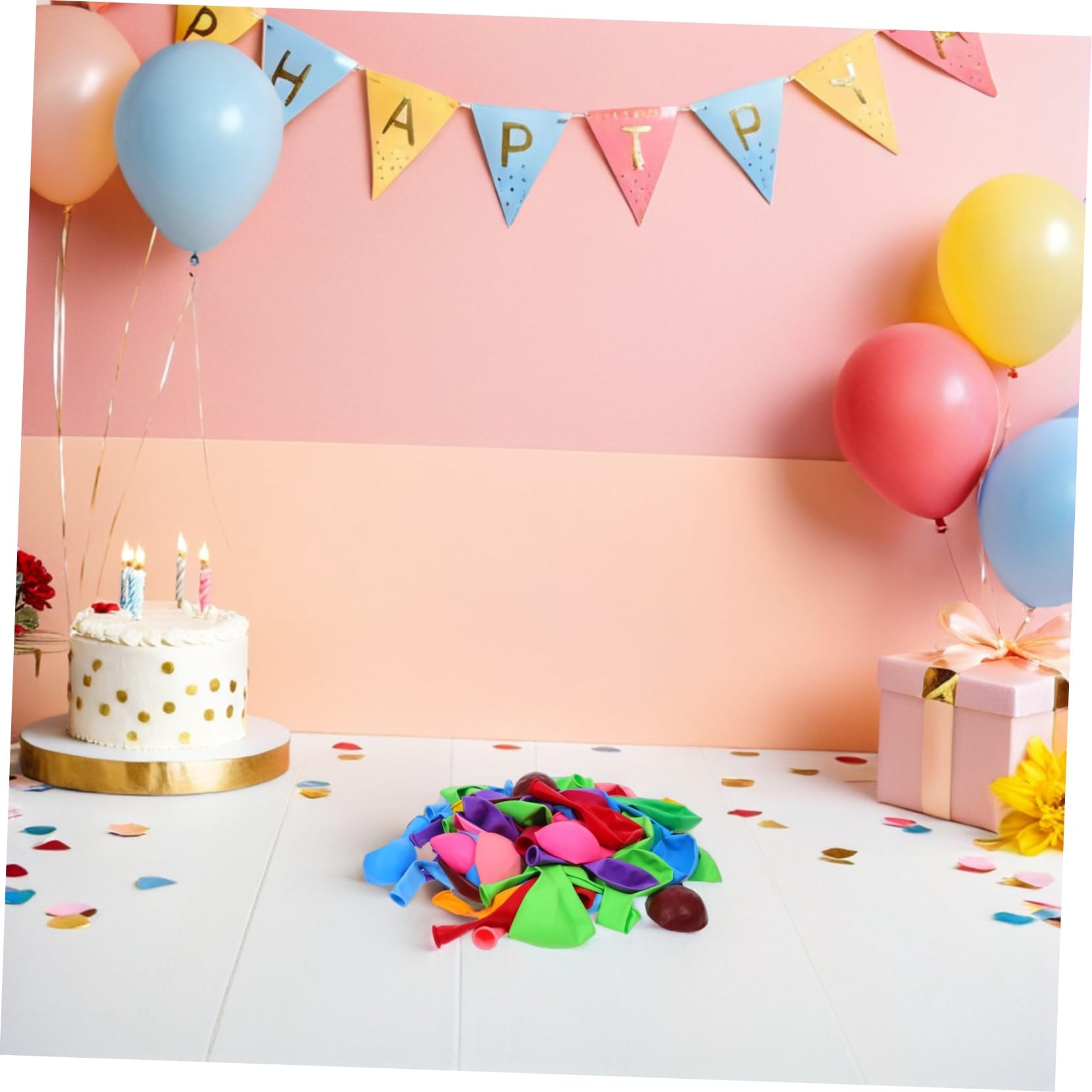 Globos de Látex para Fiestas, Paquete de 200 Unidades de Colores