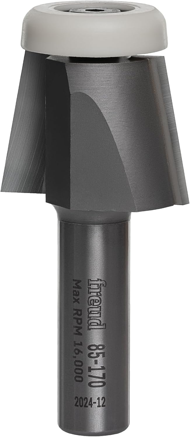 Freud 85-170: 1-3/8" (dia.) Bevel Bowl Bit with 1/2" shank, 10¡ angle
