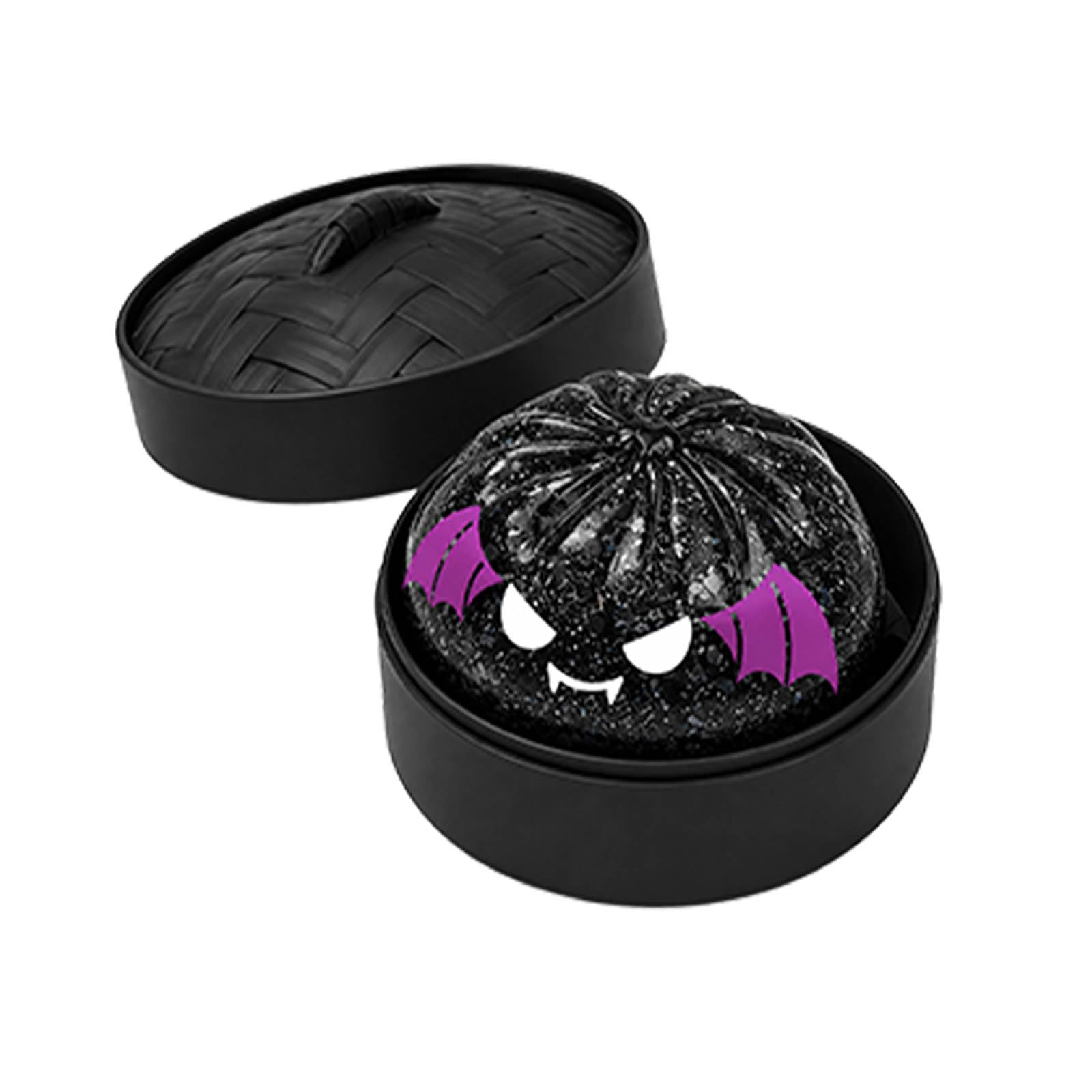 Halloween Spooky Ghost Ornament Dumpling Figurine for Adult Kid (Black)