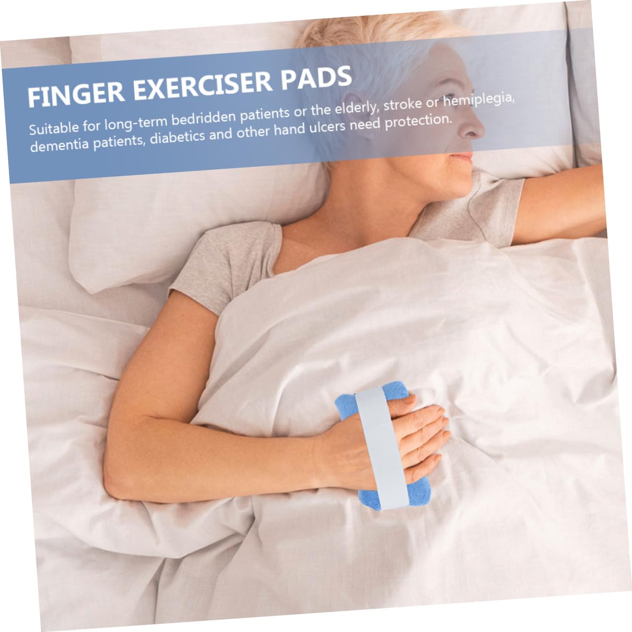 Fingergriffkissen 2 Stück aus Tuch und Daunen, Ergonomisch für Hand