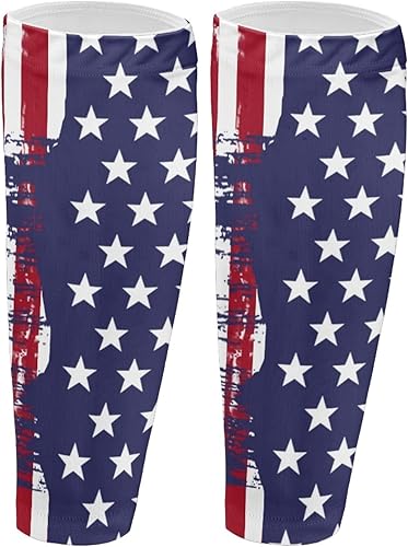 Horeset Mangas de compresión con estampado de leopardo arcoíris, manga de compresión ligera y suave para pantorrillas, manga de compresión para