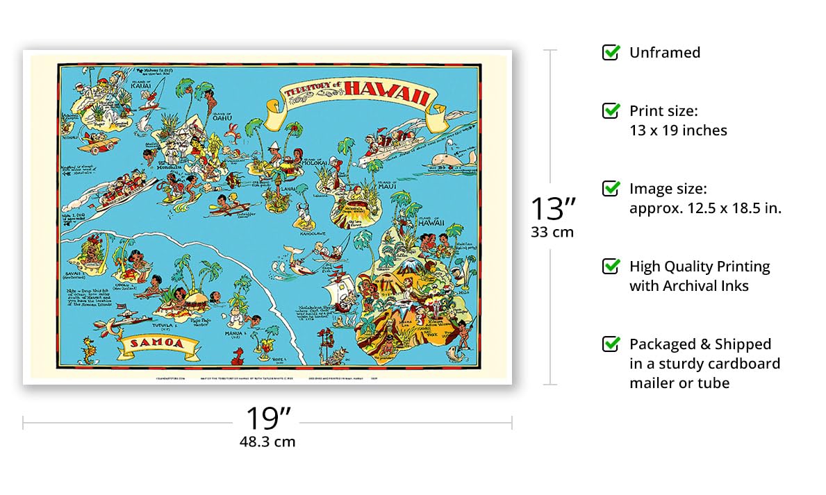 Amazon.com: Territory of Hawaii - American Samoa - Vintage