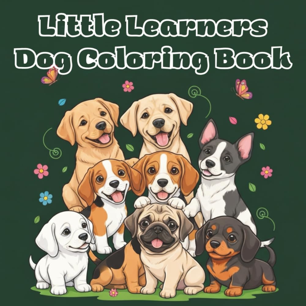 Little Learners Dog Coloring Book