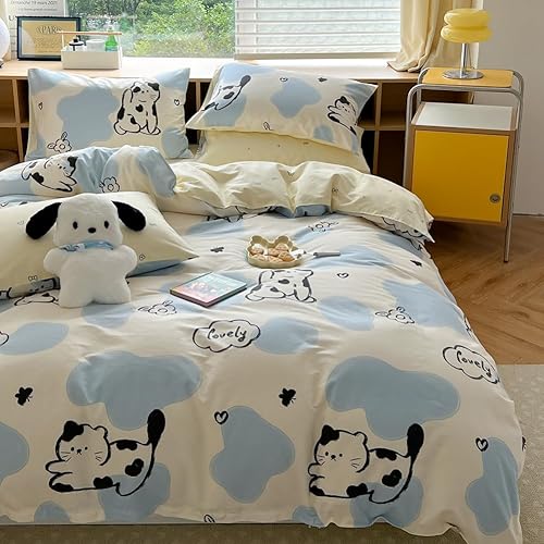 Miniatura 3 de LIWHENHAO Juego de funda de edredón moderna abstracta para niños, ropa de cama 100% algodón, colección Home, 1 funda de edredón y 2 fundas de