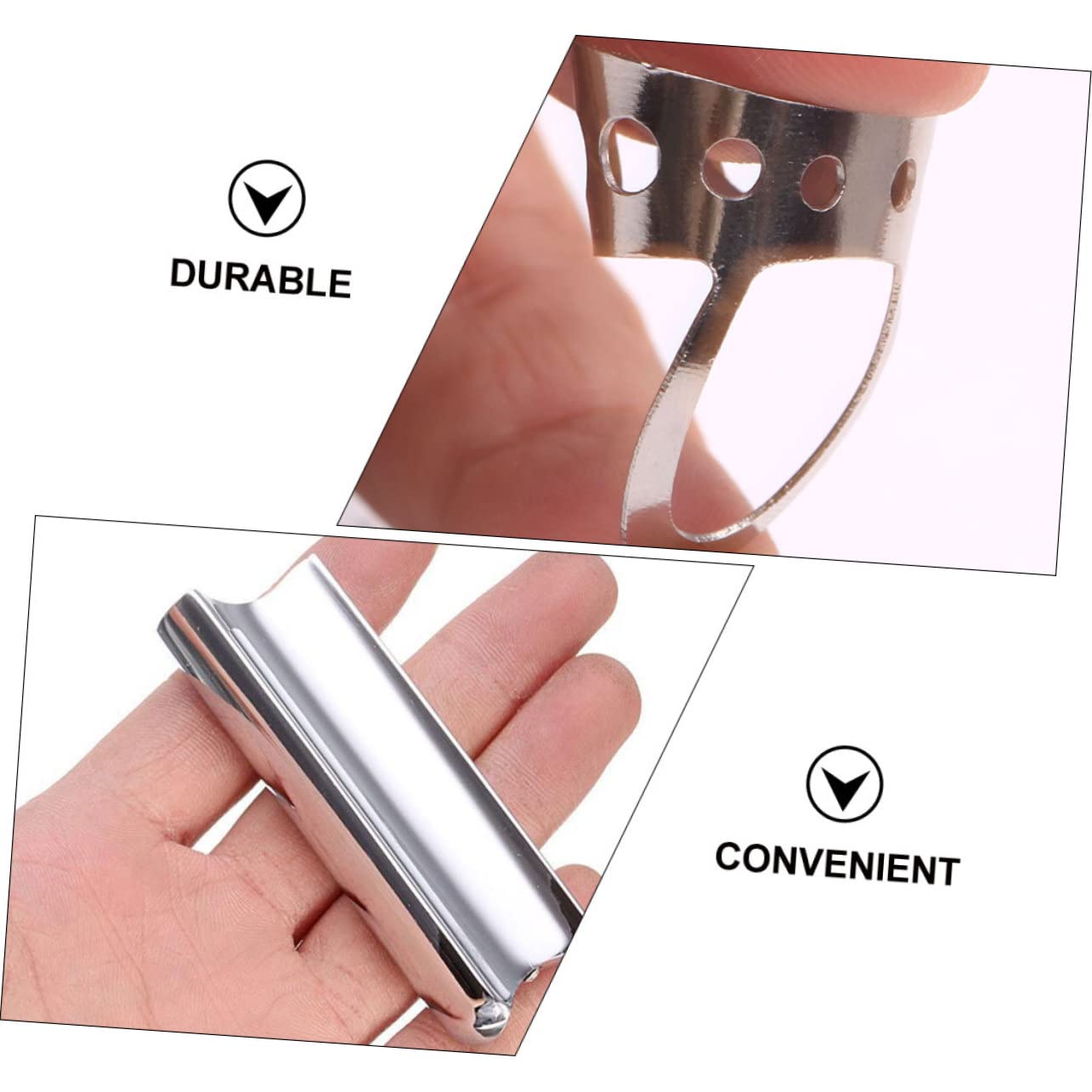 TOYANDONA Guitar Slide Accessory Stainless Steel Guitar Slide Bar Hard Chrome Plated