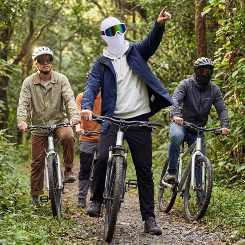 Image of Chicingyou 2 Pack Dirt Bike Goggles with 2 Balaclava Masks, Atv Motocross Motorcycle Goggles, UV Protection for Men Women