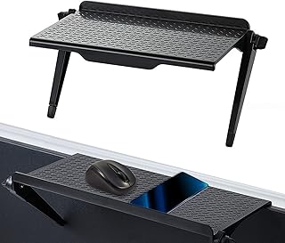 JJQHYC 2 TV Top Shelf Monitor Shelf Screen Top Shelf Adjustable Computer Top Shelf Black Monitore Stand for Streaming Devices, Router, Media Boxes