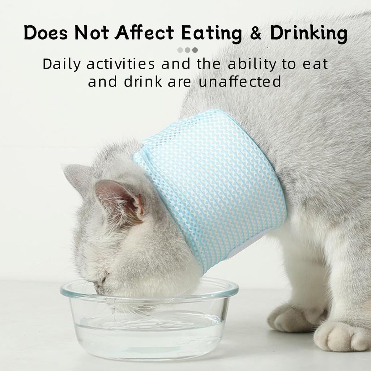 Photo 1 of Cat Neck Brace Cover - Breathable Elizabethan Collar for Post-Surgery Recovery Anti-Lick Wound Adjustable Protective Cervical Cone for Small Medium Large Dogs Cats (Neck Girth 9.1-11.8" Depth3.2