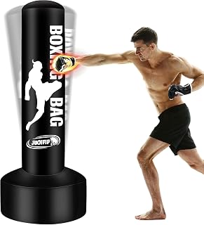 YORWHIN 69'' Freestanding Inflatable Punching Bag with Stand - Durable Adult Kick Boxing Bag for MMA Muay Thai Training