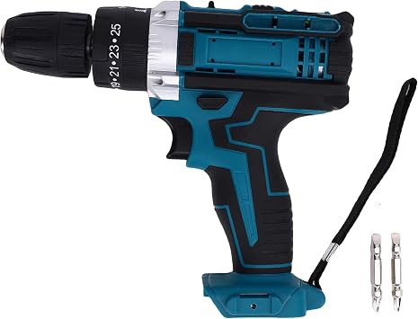Aramox Brushless Cordless Drill Driver 21V 2000RPM Torque 10mm Drilling Diameter Lightweight One Handed Operation for Home Maintenance Woodworking