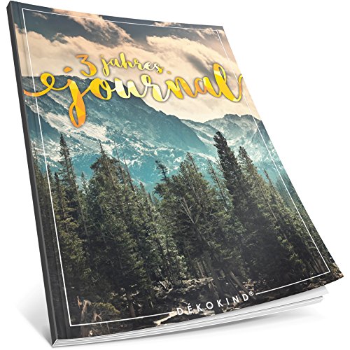 3 Jahres Journal: Ca. A4-Format, 190+ Seiten, Vintage Softcover • Dicker Jahresplaner, Tagebuchkalender, Buchkalender, Tagesplaner • ArtNr. 48 Horizont • Ideal als Geschenk