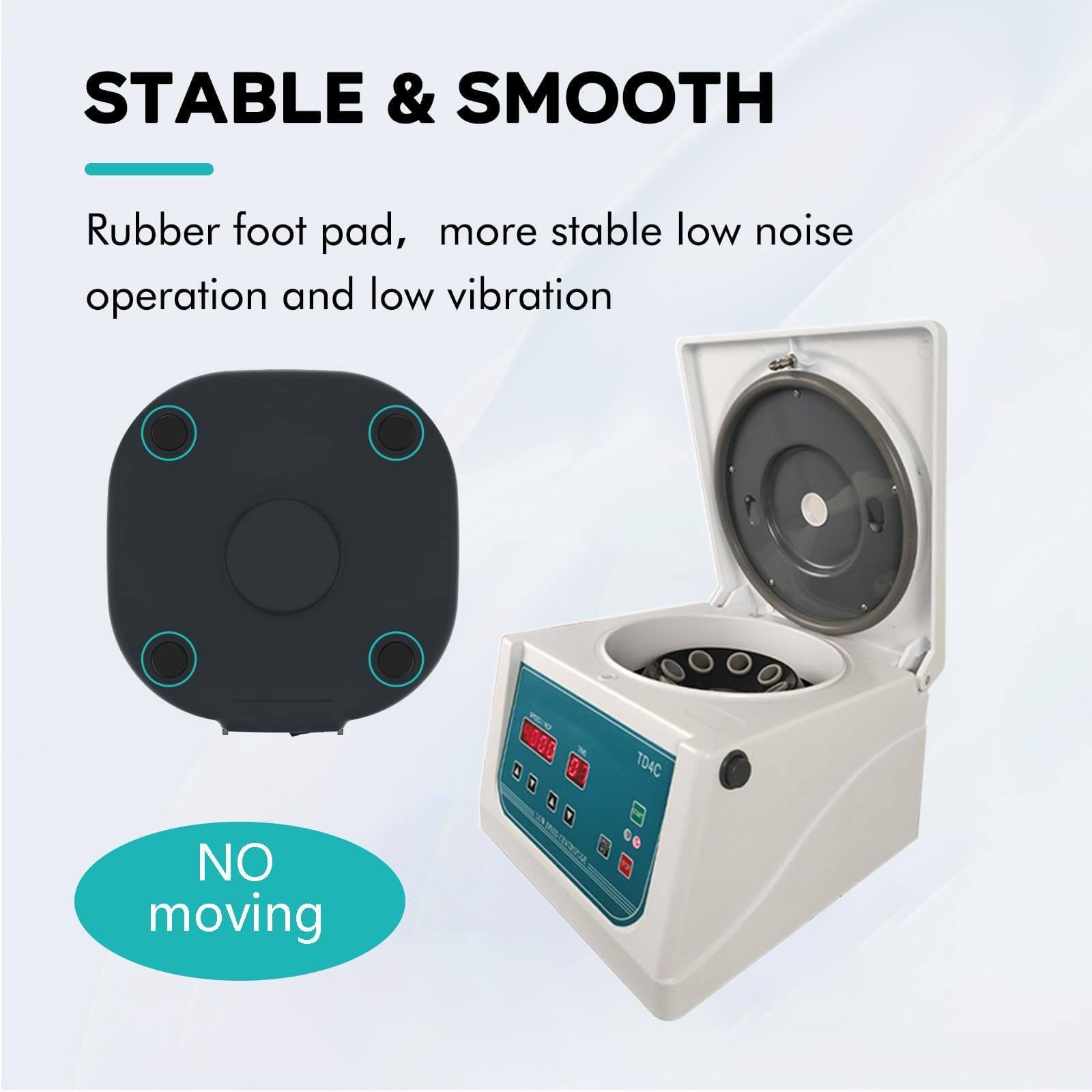 Centrifuga Professionale per Laboratorio E Clinica Prp, Centrifuga per Prp, Adatta per La Maggior Parte Delle Provette Prp - Rotore a 8 Posti per Provette Da 10 Ml E 15 Ml - Velocità 0-4000 Giri/Min