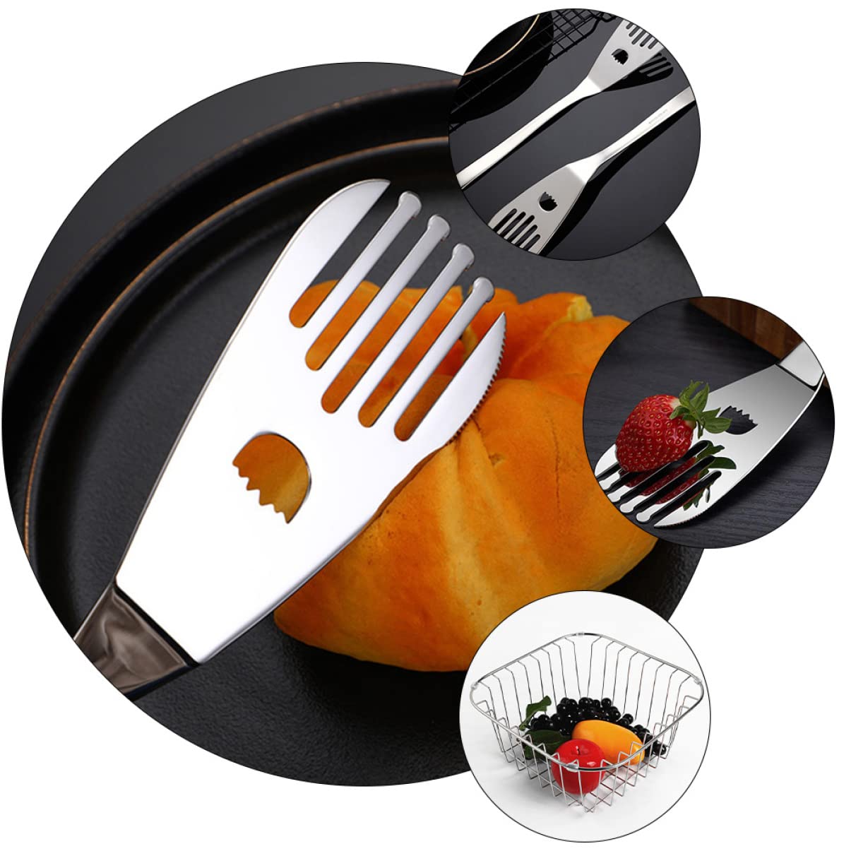 ibasenice 3 Pezzi Spatola Inossidabile per e Barbecue Utensile Ergonomico per Torte e Steak Resistente e Duraturo per e Regali