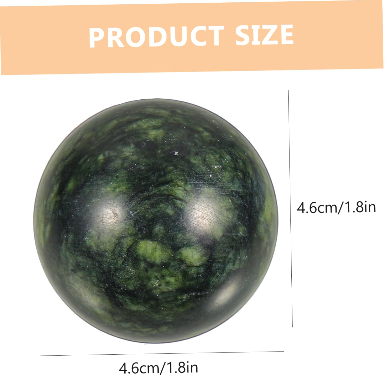 KOMBIUDA 2pcs Fitness Tool Smooth Circular Massage Balls for Hand Foot for Health Care Random