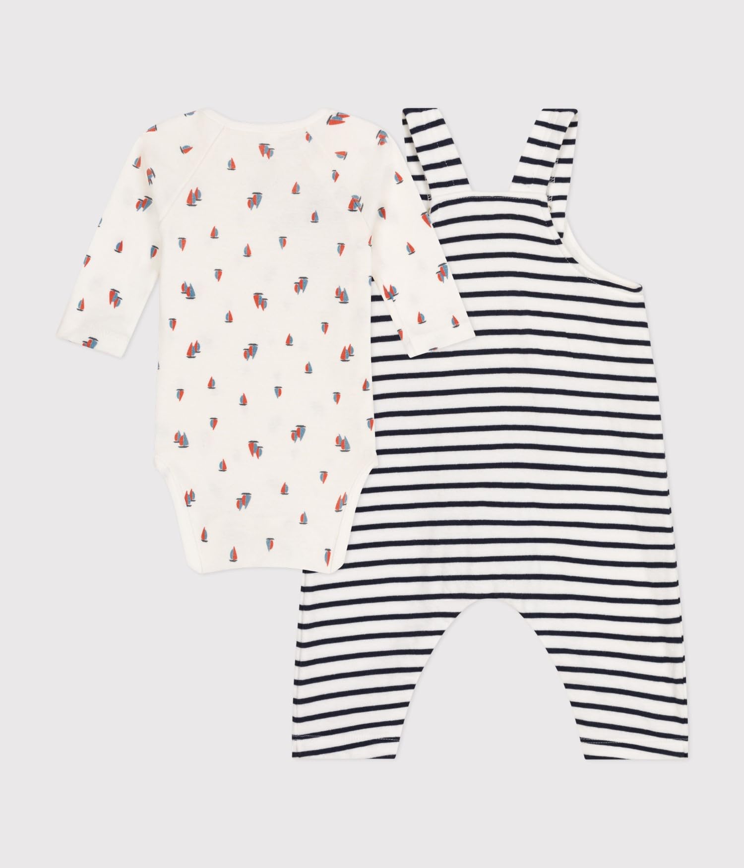 Petit Bateau Ensemble Salopette Mixte bébé