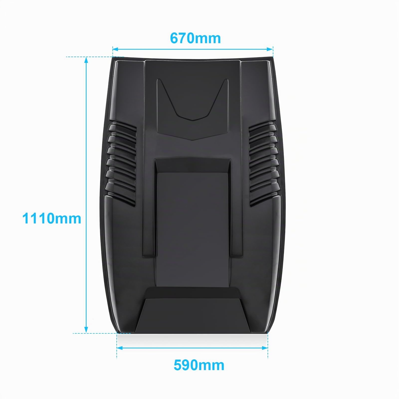 Pala grande para capó Protector de capó para Ford Ranger 2015-2022 Wildtrak Raptor Limited XL XLT Tremor Platinum T7 T8 MK2 MK3 ABS Paneles de capó