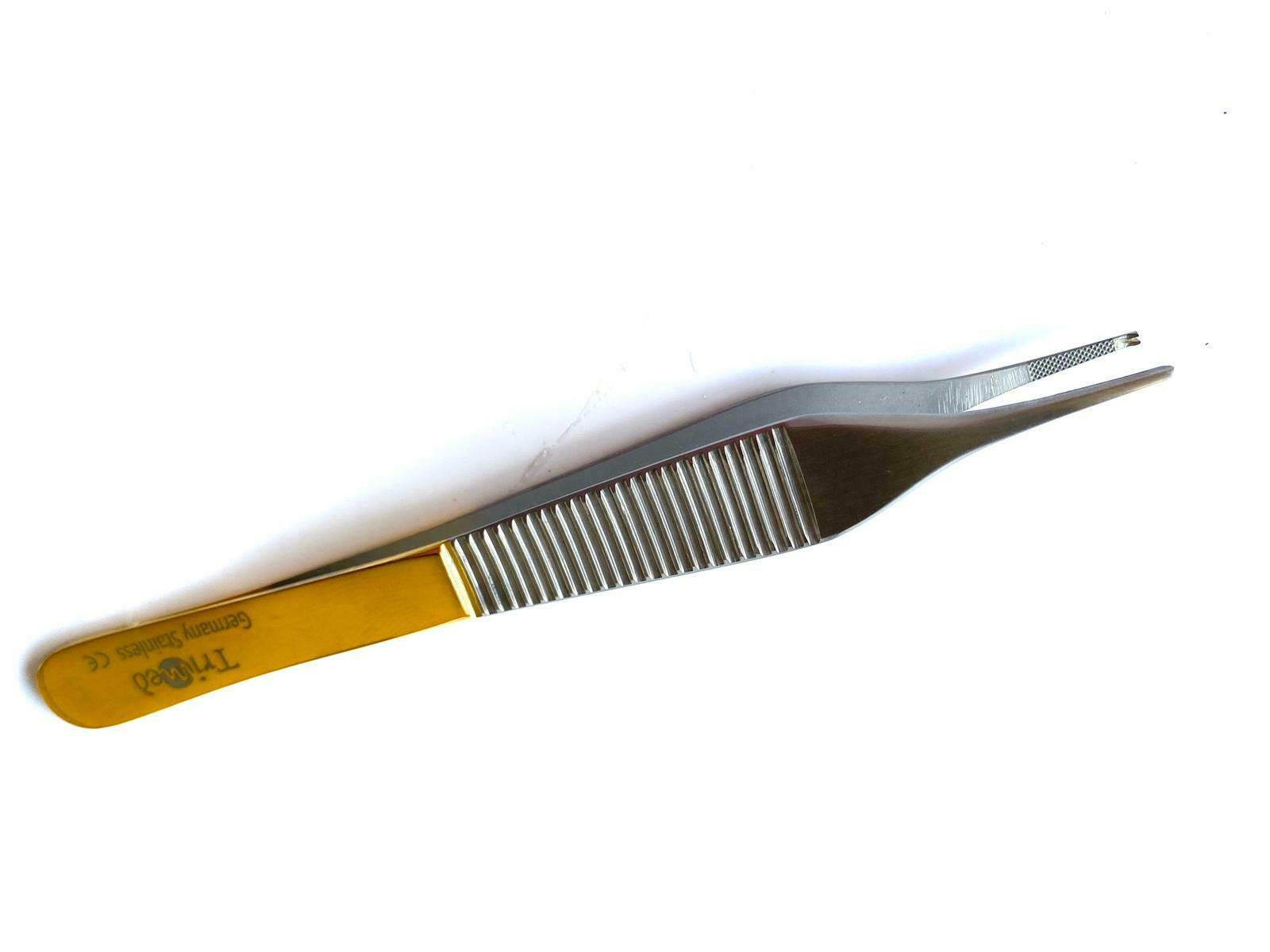 T/C ADSON Tissue KOCHER Forceps 1X2 Teeth 4.75" with Tungsten Carbide Inserts