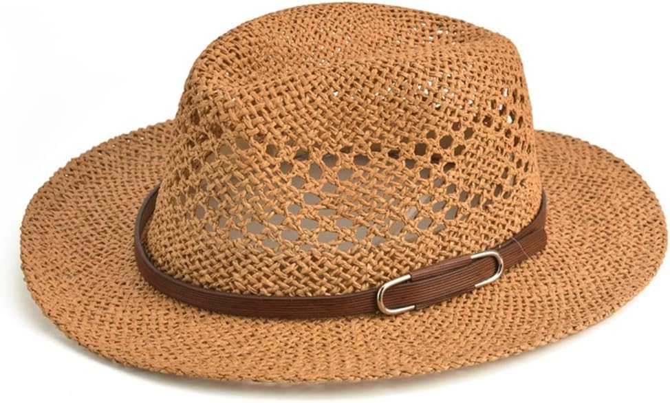 VIDI Designer Fedora Hat Wide Brim Man Beach Women Outdoor Mesh Breathable Gentlemen's Cap