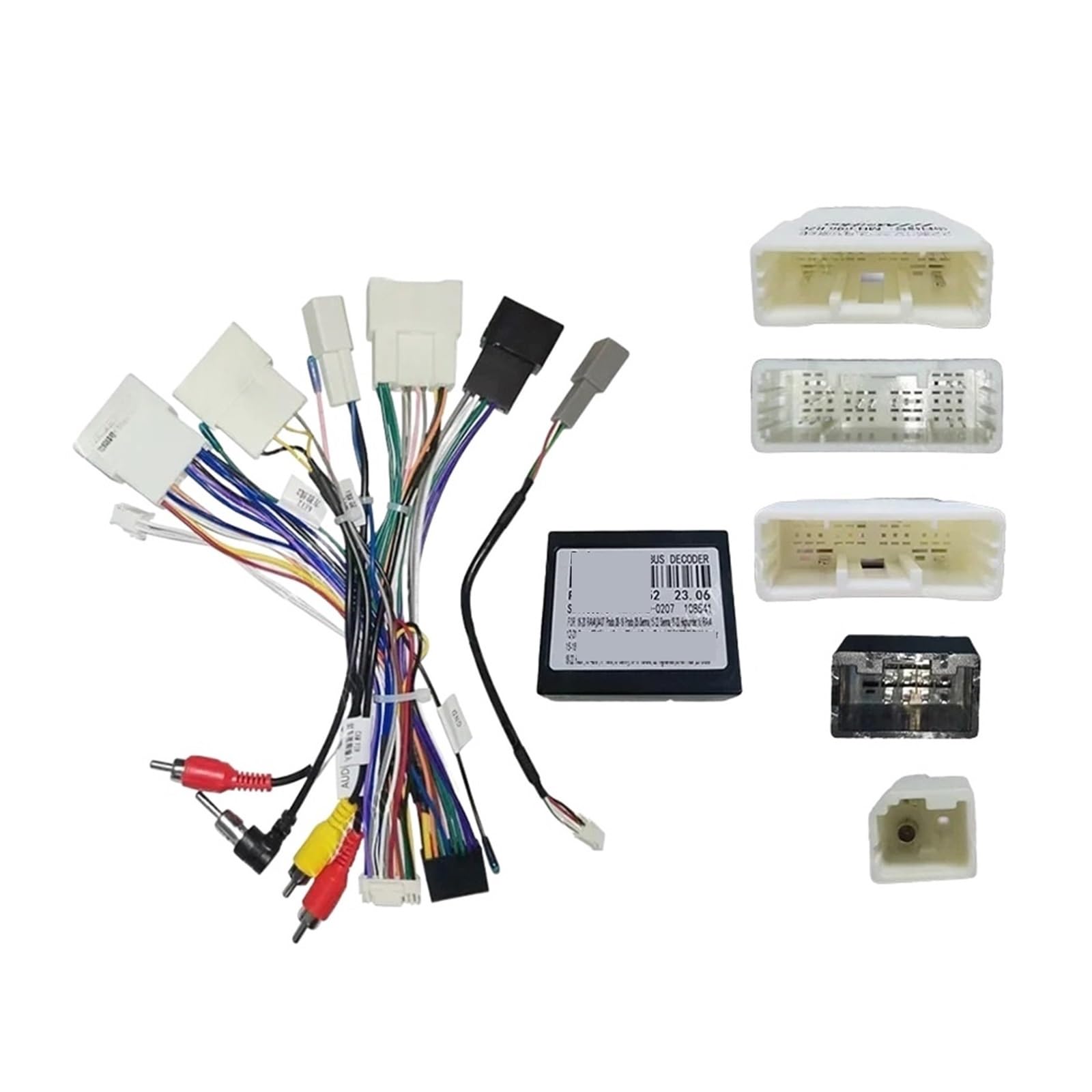 Adattatore for cavo di alimentazione a 16 pin for lettore DVD audio for auto con scatola compatibile con cablaggio Toyota HIGHLANDER 2022