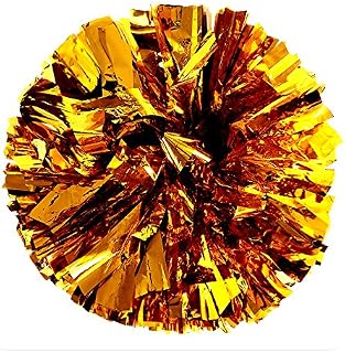 2pack/4pack 13" Cheerleading Metallic Foil & Plastic Ring Pom Poms Cheerleading Poms 100g