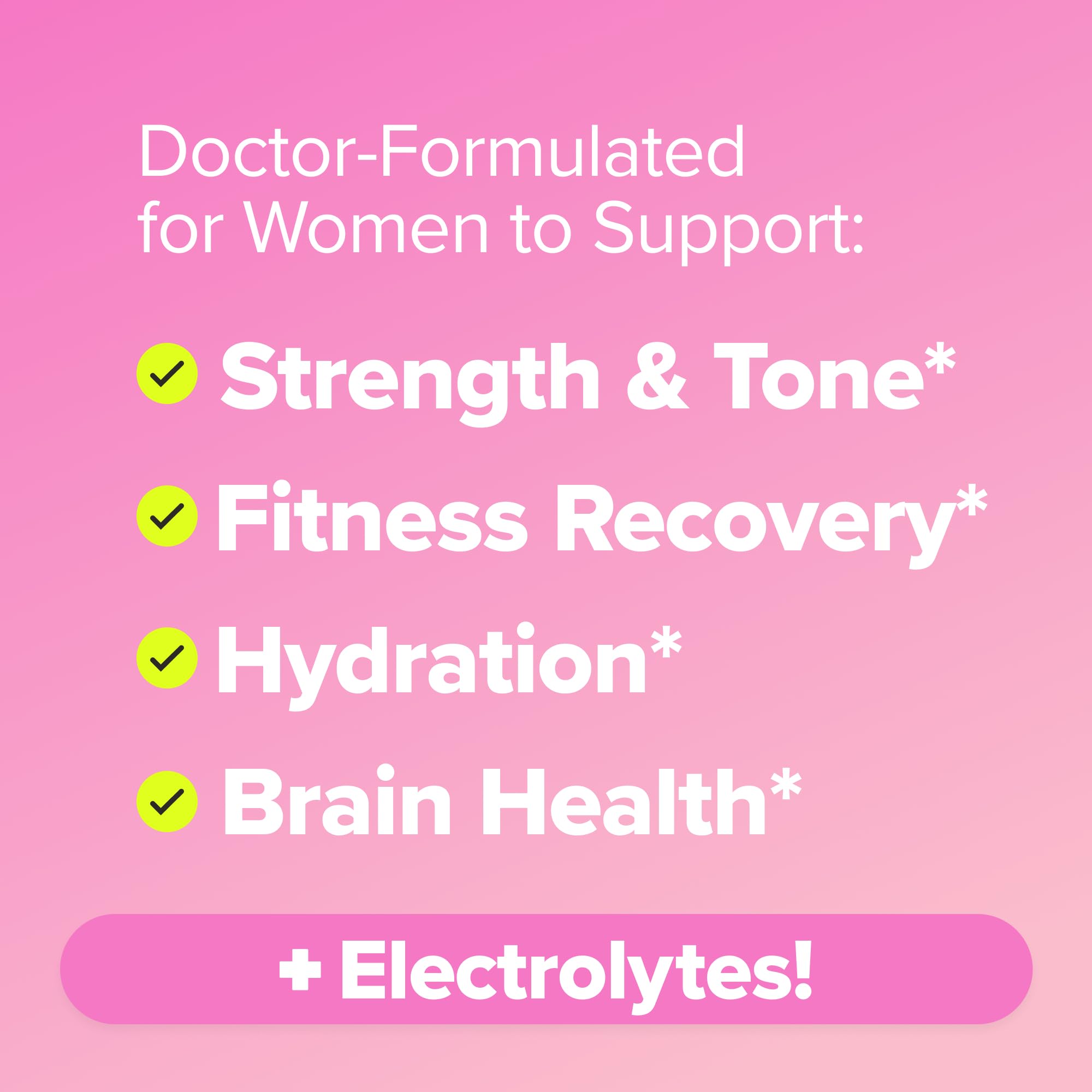 FLO Women's Creatine + Electrolytes for Strength & Tone – 30 Servings — Amazon image 2