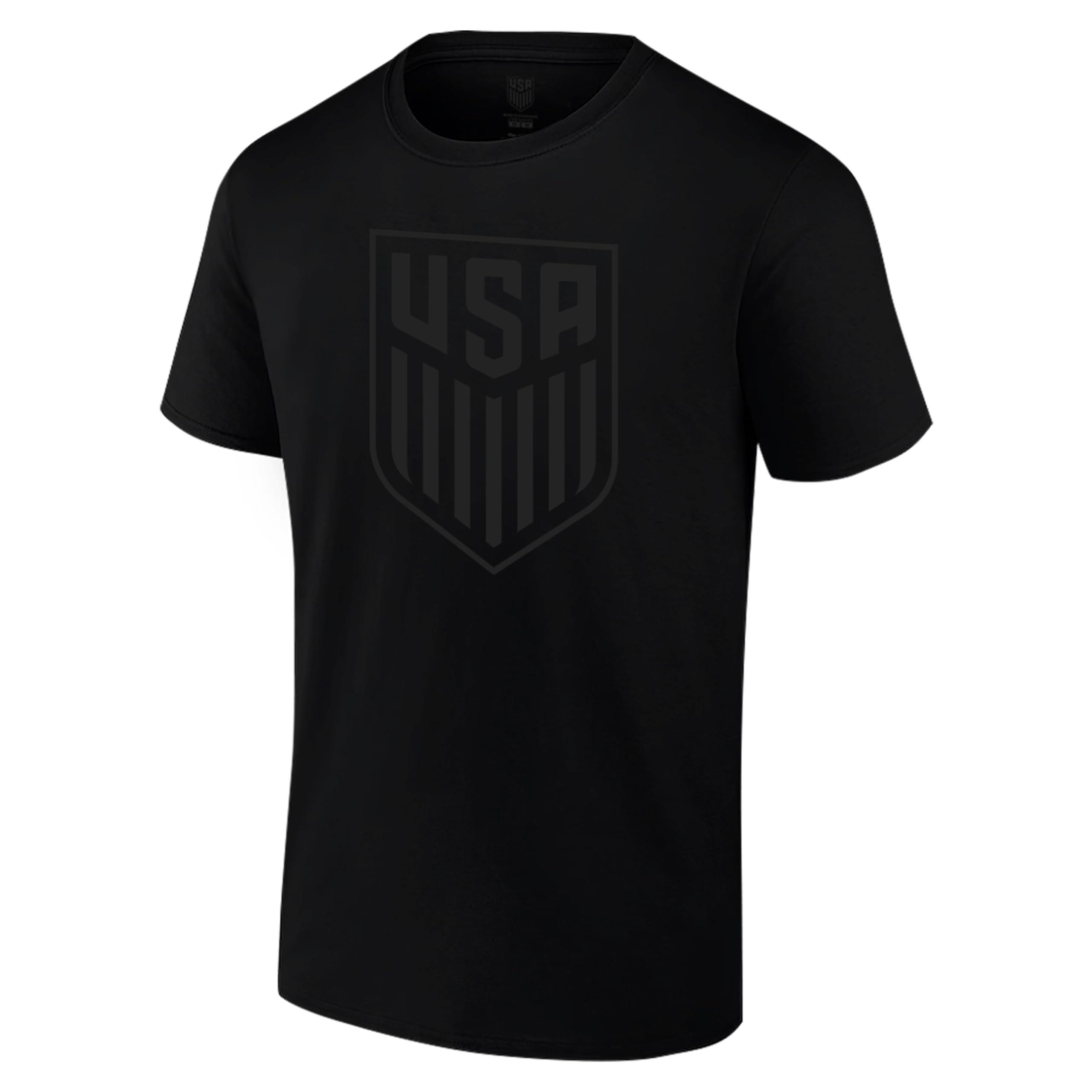 Icon Sports Officially Licensed Soccer Team Black Out Cotton T-Shirt - Unisex Adult
