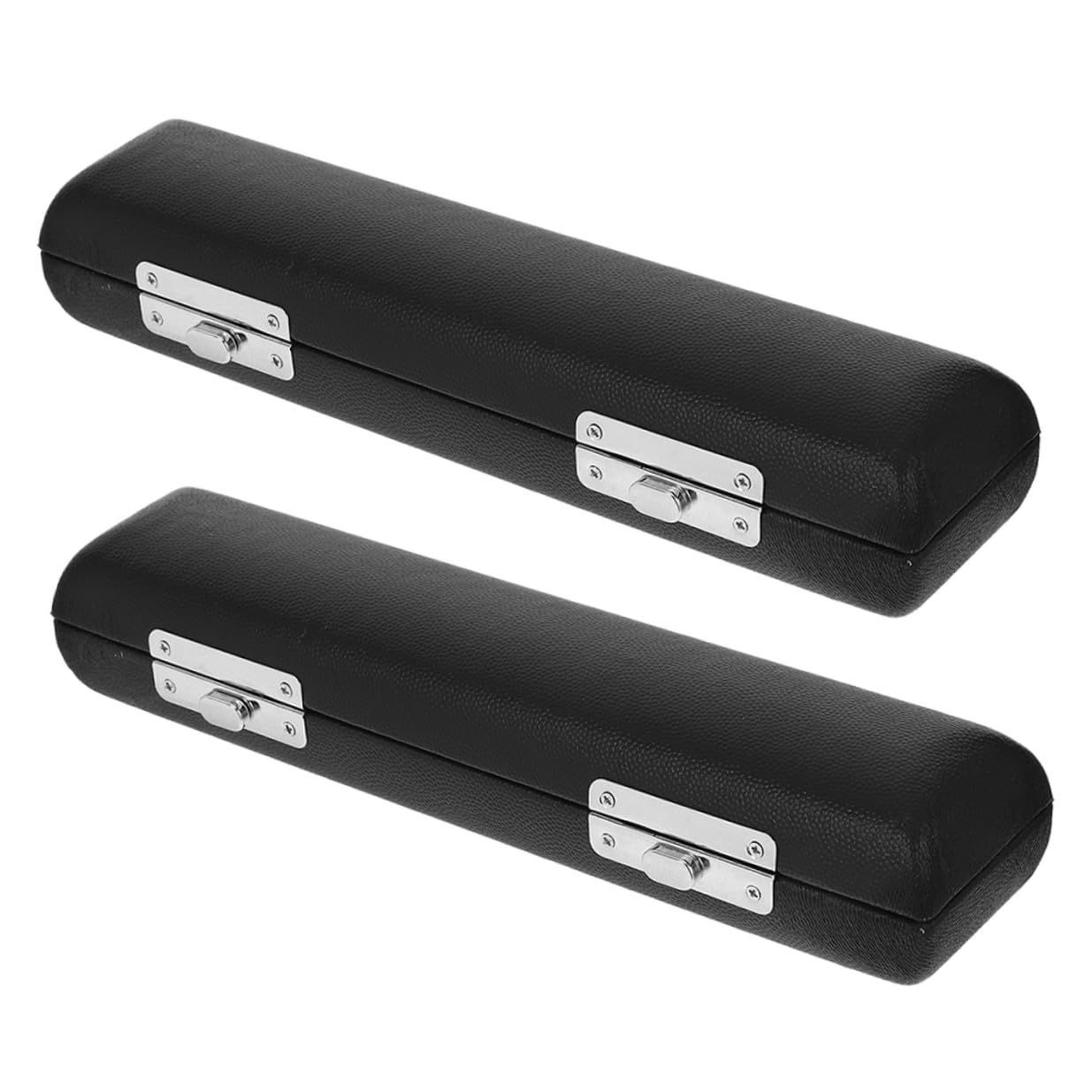 Ciieeo Estuche Rígido con Madera y Hardware para Piccolo de 16 Agujeros en Cuero Negro Protege el Instrumento y Organiza para Conciertos al Aire Libre y Prácticas