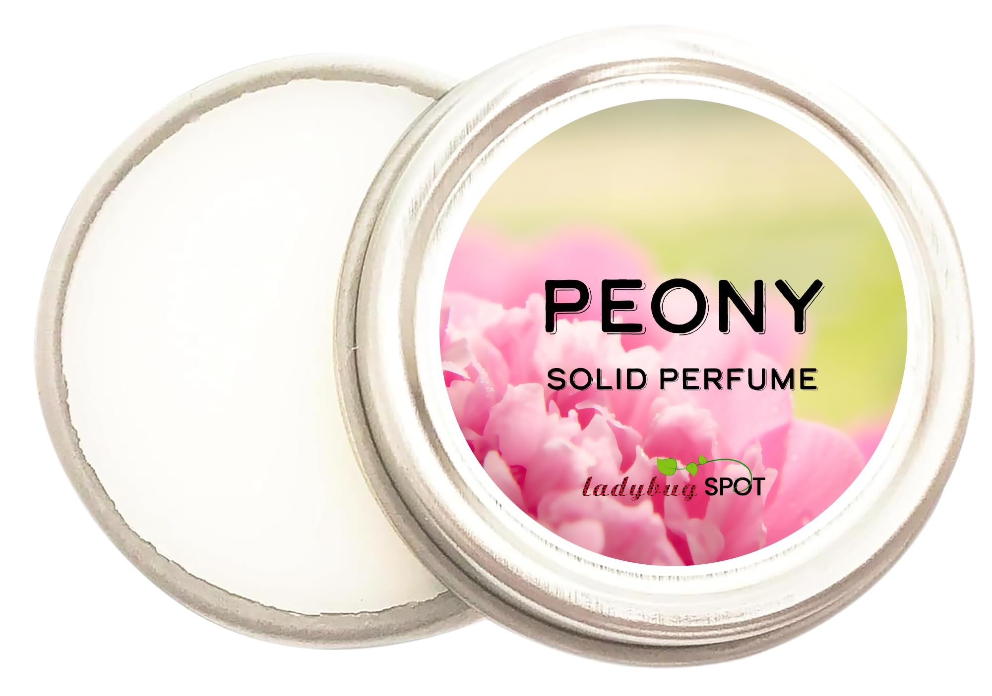 Ladybug Spot Fresh Floral Solid Perfume | All Natural, Phthalate-Free Fragrance | Long-Lasting, Highly Scented, Layerable Balm | Portable 1/4 oz Tin |