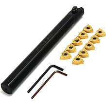 Maizoon CNC Lathe Turning Tool Holder S20R-MWLNR08 Boring Bar + 10pcs WNMG0804 Carbide Insert +2 Hex Wrenches High Hardness Cutter DZ19