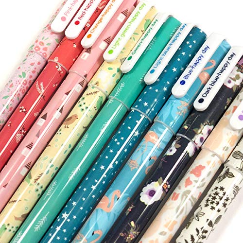 allydrew 0.5mm Bolígrafos de Gel Pack 10 Multicolor miniatura 2