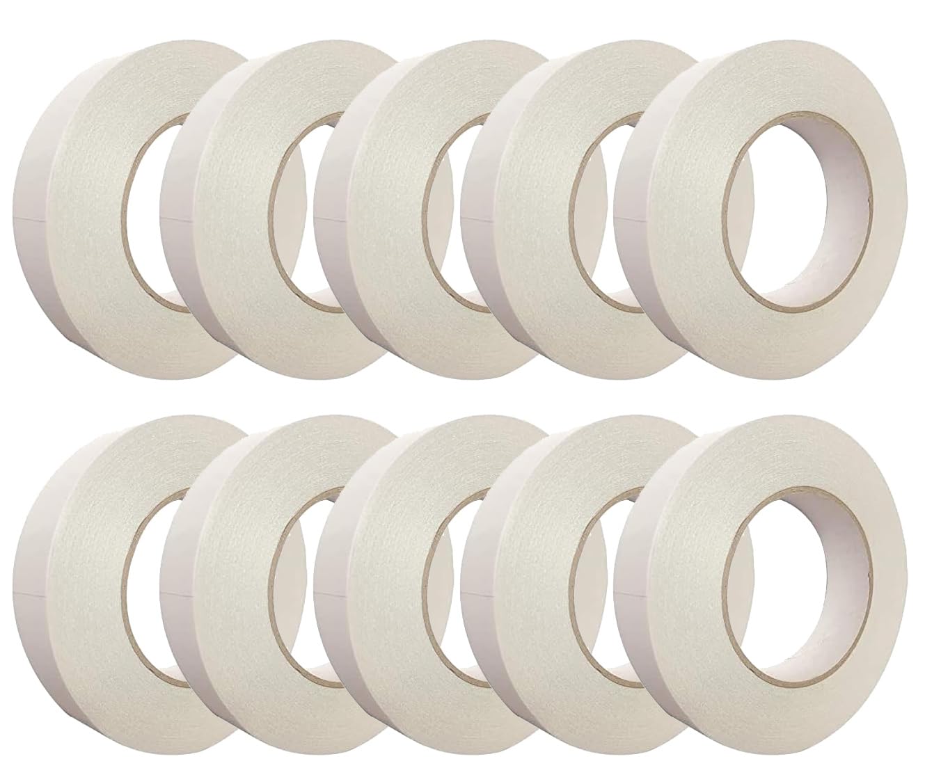4 Less Co 10 Pack of Heavy Duty Banner Hem Tape Double Sided 1 Inch x 164 Feet / 55