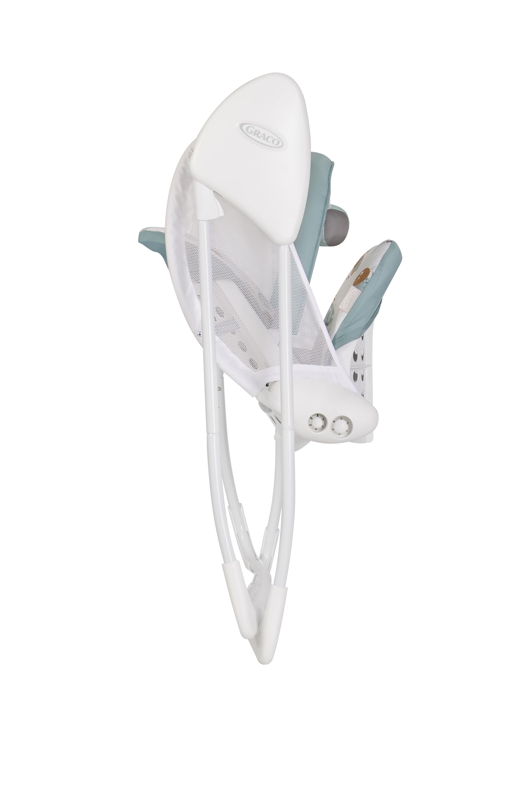 Graco - Baby Delight Sdraietta Altalena, dalla nascita a circa 6 mesi (9 kg), 2 velocità di oscillazione, reclinabile, fantasia Up & Away