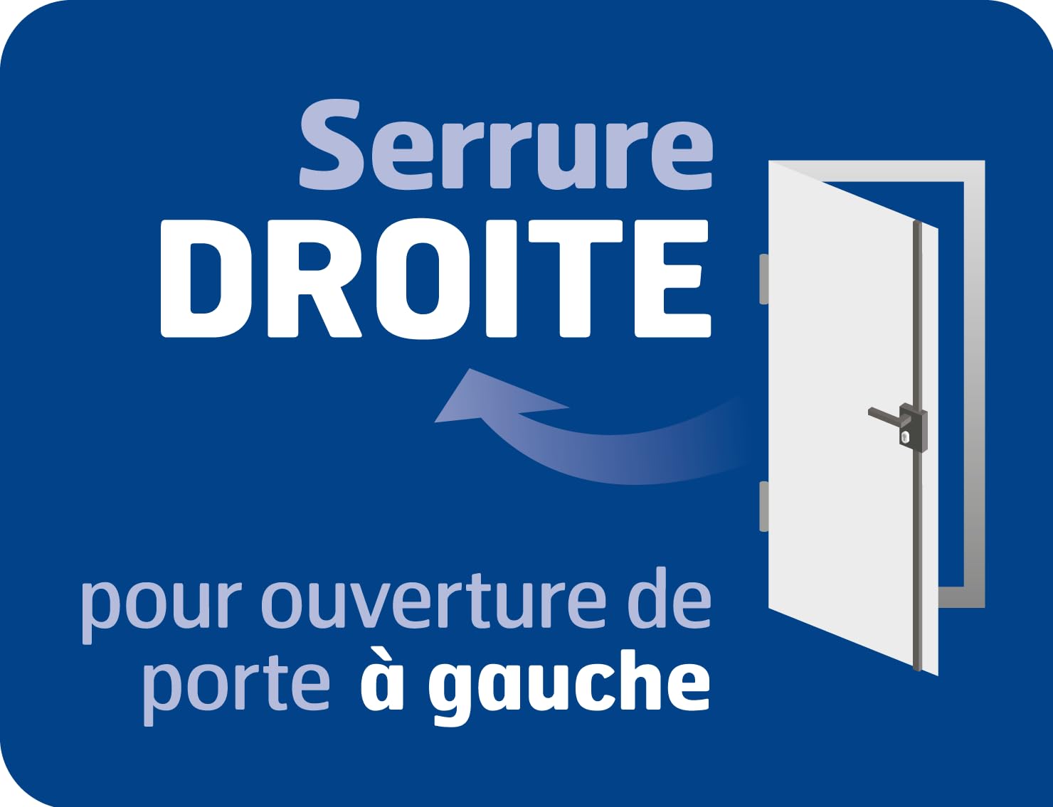 BRICARD Serrure en applique multipoints Astral 74721C, débrayable, blanc, sens droit, fournie avec 5 clés