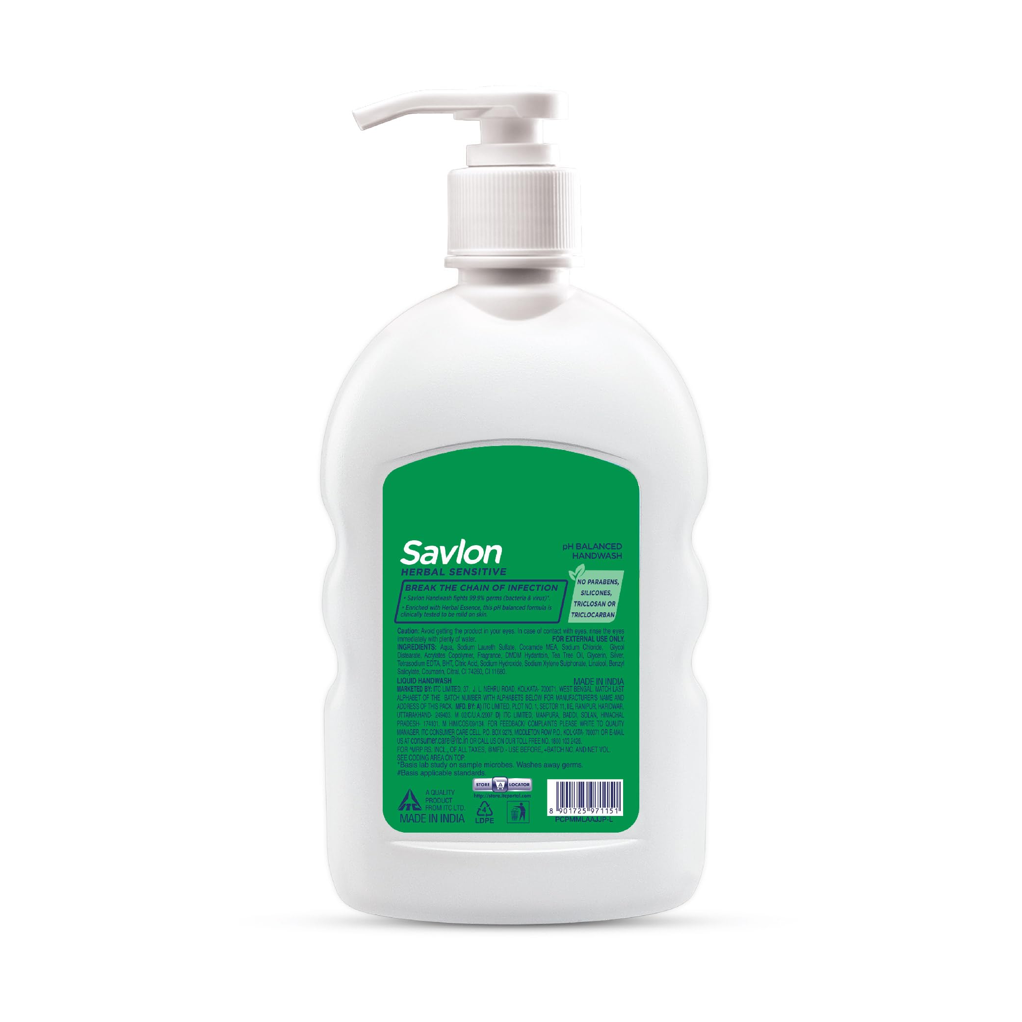Savlon Herbal Sensitive pH balanced Liquid Handwash, 200ml - Image 8 thumbnail