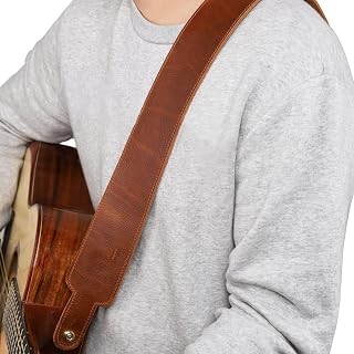 LIUZH Bracelet de Guitare en Cuir for Guitare Acoustique Guitare Basse Basse Guitare électrique - Les Beatles, Paul McCartney, John Lennon, RIngo Starr, George Harrison LIUZH Bracelet de Guitare en Cuir for Guitare Acoustique Guitare Basse Basse Guitare électrique – Image 2