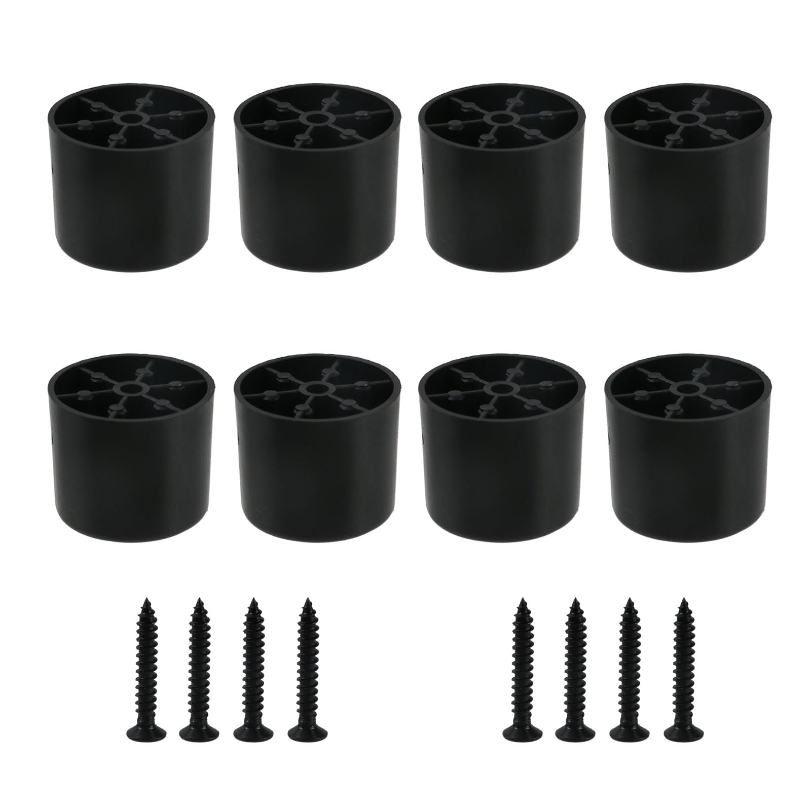 8 Piezas De Patas Ajustables Para Muebles Con Tornillos, Goma Y Tuercas, 8pcs X 32.3mm/1.27in - Ideal Para Sillas, Mesas, Sofás, Electrodomésticos E E