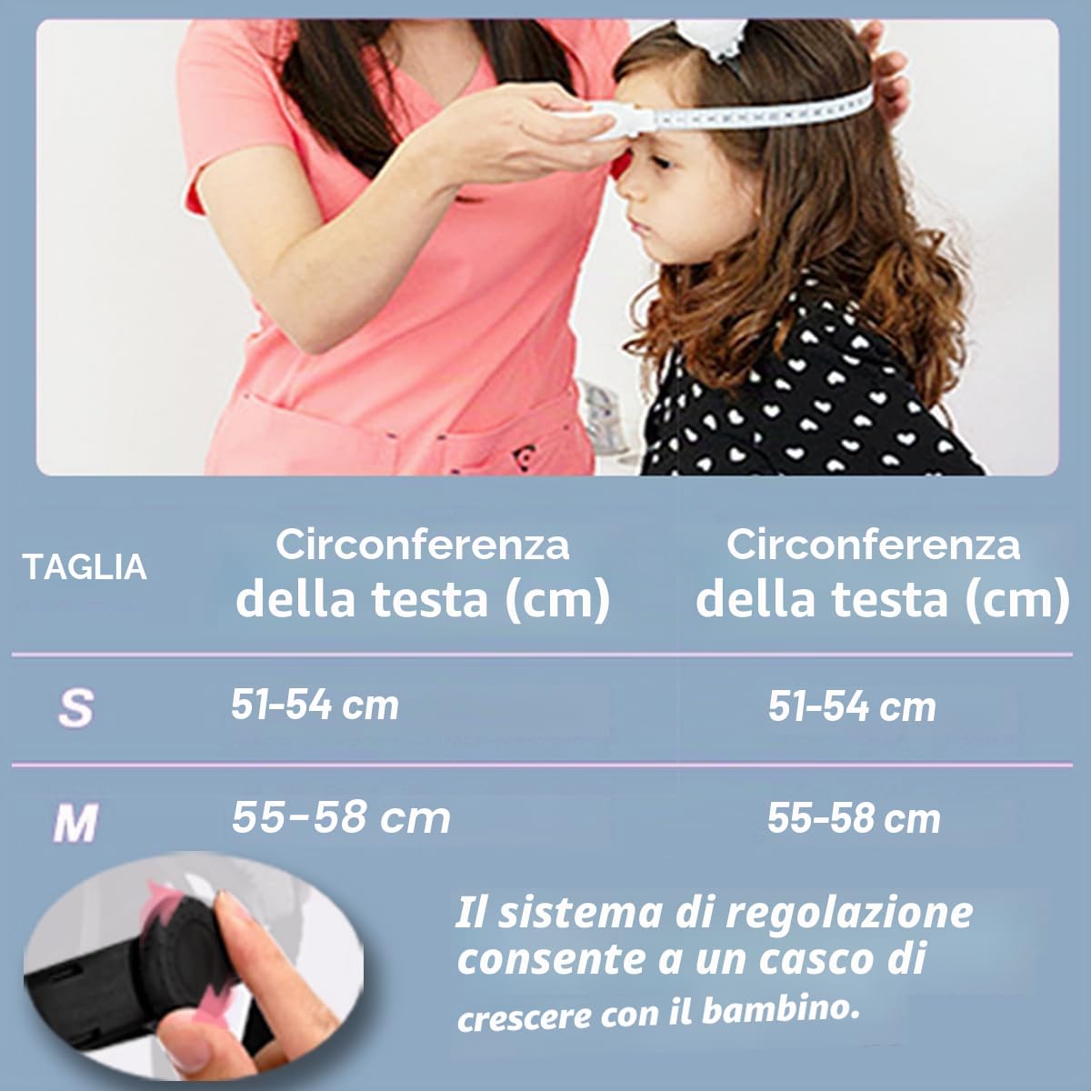 Casco per bambini regolabile, casco da bicicletta per bambini resistente agli urti e agli impatti, 11 prese d'aria, imbottitura in schiuma