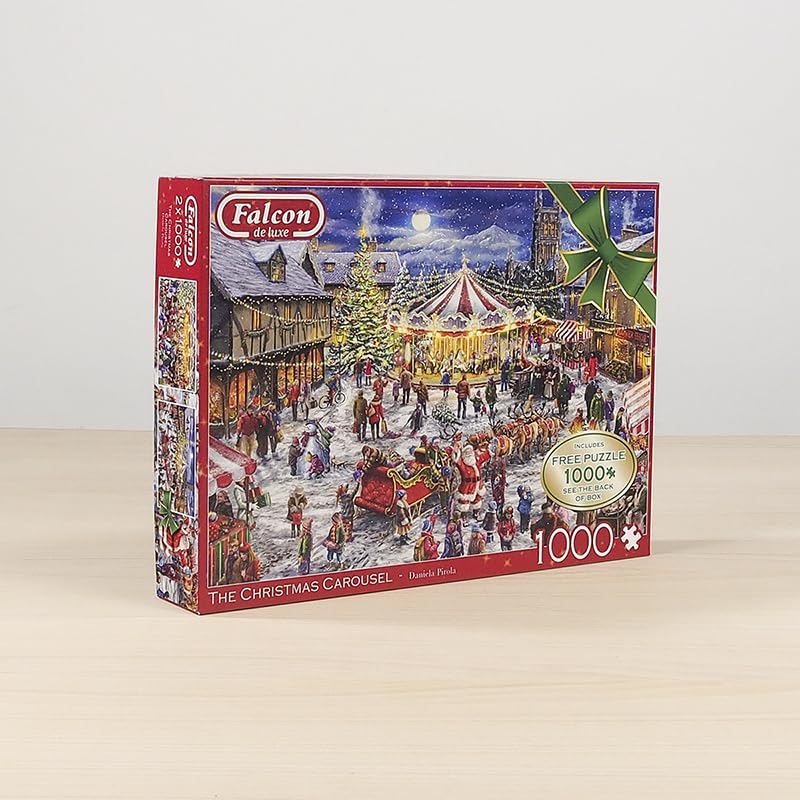Falcon de luxe Falcon The Christmas Carousel 2x 1000 stukjes