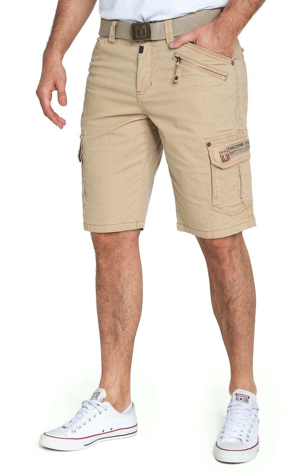 Timezone Herren Cargo Bermuda Shorts Regular RYKERTZ Short Mid Waist Regular Fit